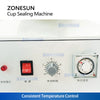 ZONESUN ZS-KCS5 Automatic Cup Sealing Machine with Custom Molds for Yogurt Sauce Pods Coffee Creamer Packaging