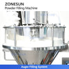 ZONESUN ZS-FM5A Servo Powder Filling Machine with Feeder