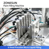 ZONESUN ZS-YL11 Automatic Rotary Paint Filling and Capping Machine | 6-Head Micro-Liquid Filler