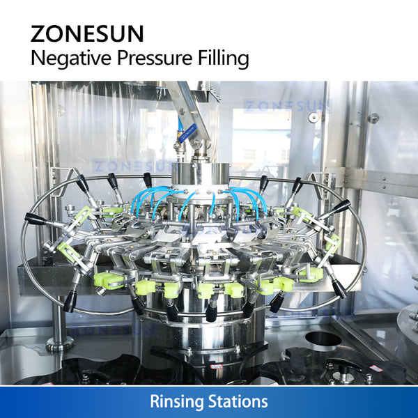 Zonesun ZS-AFC883W Automatic Bottle Rinsing Filling Corking Machine