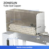 ZONESUN ZS-XG40 Automatic Rotary Tube Top Aluminum Foil Sealing and Capping Machine Tamper-Evident Packaging