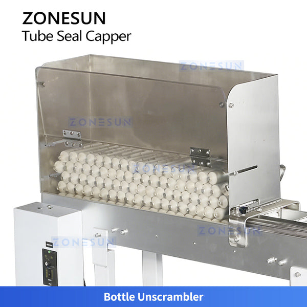 ZONESUN ZS-XG40 Automatic Rotary Tube Top Aluminum Foil Sealing and Capping Machine Tamper-Evident Packaging
