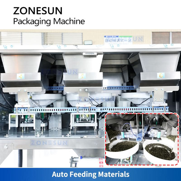 ZONESUN ZS-SJB90 Pyramid Triangle Tea Bag Packing Machine