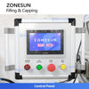 ZONESUN ZS-AFC17R Automatic Magnetic Pump Roll-on Deodorant Filling Capping Machine 2 Heads