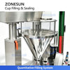 ZONESUN ZS-AFS20D Automatic Rotary Tea Cup Filling and Sealing Machine for Pre-Layered & Filter Tea Cups