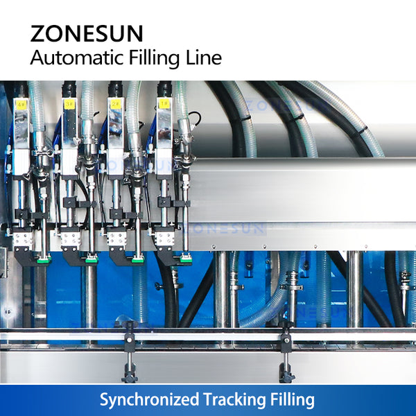 ZONESUN ZS-FAL180V16 Automatic Spray Bottle Filling Capping Machine Line | Industrial Filler