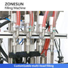 ZONESUN ZS-YT4T-4PH Automatic Piston Pump Filling Machine with Heating for Candles Butter