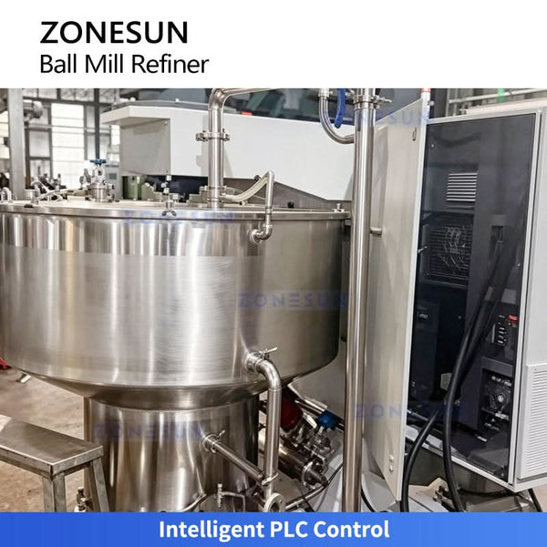 ZONESUN ZS-BM150 Commercial Chocolate Ball Mill Refiner Fine Grinder for Cocoa Nut Paste