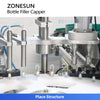 ZONESUN ZS-AFC70 Automatic Dual-Station Roll-on Bottle Filling and Capping Machine