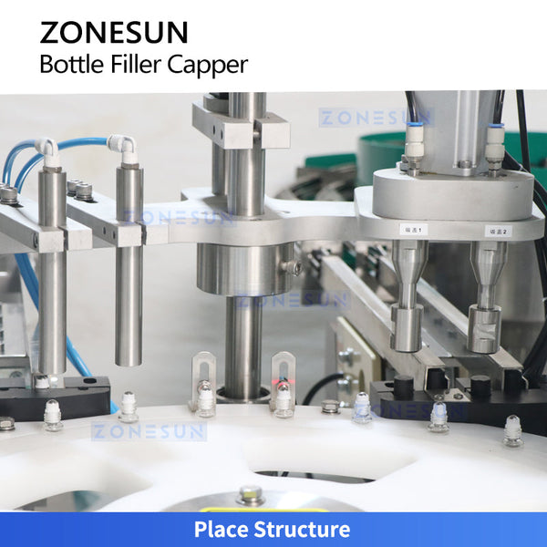 ZONESUN ZS-AFC70 Automatic Dual-Station Roll-on Bottle Filling and Capping Machine