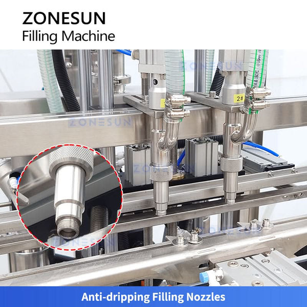 ZONESUN ZS-YT2T-2PXD Automatic Servo Piston Pump 2 Heads Filling Machine