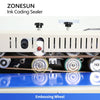ZONESUN ZS-FR1000 Automatic Solid Ink Continuous Sealing Machine for Plastic Kraft Bags Aluminum Foil Bags