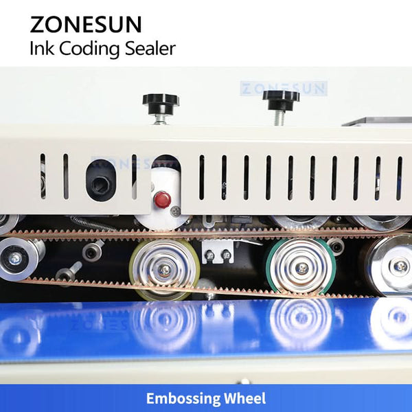 ZONESUN ZS-FR1000 Automatic Solid Ink Continuous Sealing Machine for Plastic Kraft Bags Aluminum Foil Bags