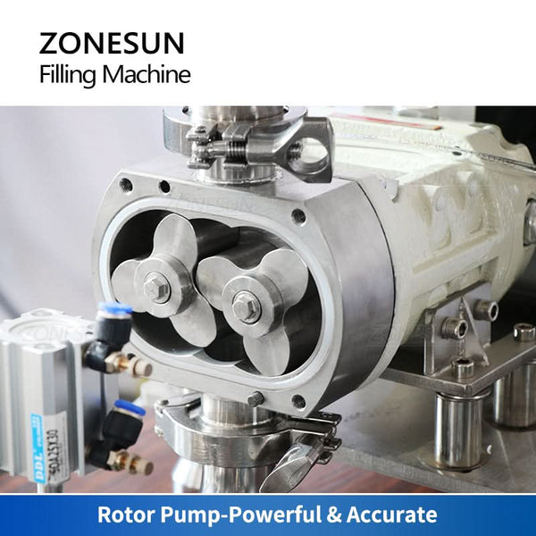 ZONESUN ZS-VTRP1A 50-1500ml Servo Motor Rotor Pump Paste Viscous Liquid Filling Machine（SPECIAL OFFER）