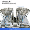 ZONESUN ZS-FAL180YT Dual-Head Dropper Bottle Filling Capping Labeling System