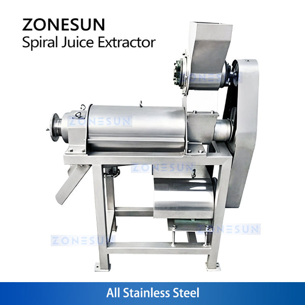 ZONESUN ZS-ZJ01 Industrial Screw Press Juicer Machine Automatic Spiral Juice Extractor for Fruits Vegetables Ginger