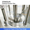 ZONESUN High Precision Semi-Automatic Auger Powder Filling Machine Micro Dose