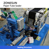 ZONESUN ZS-ZGJB20 Automatic Paper Tube Top Tape Sealing Machine Composite Can Tape Sealer