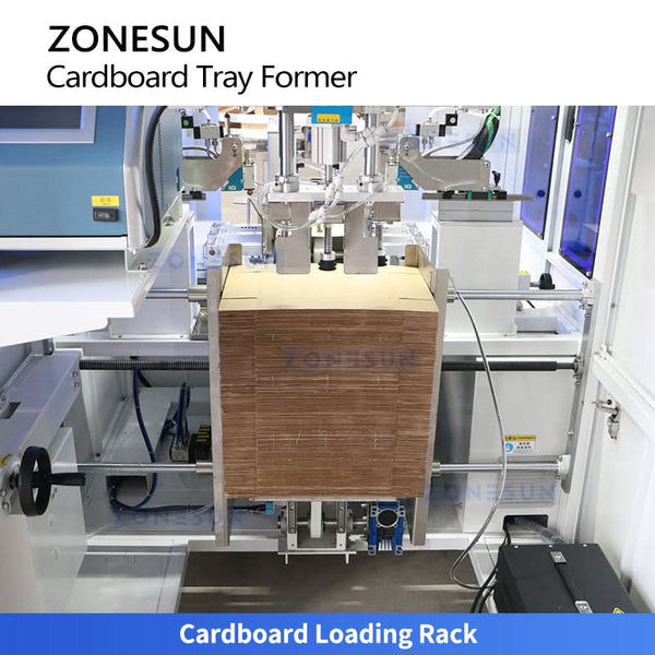 ZONESUN ZS-CSPM4T Automatic Hot Melt Glue Cardboard Tray Former Machine