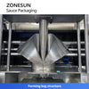 ZONESUN ZS-MGZ630 Fully Automatic High-Viscosity Sauce Filling Machine Large Capacity Bag Sealer