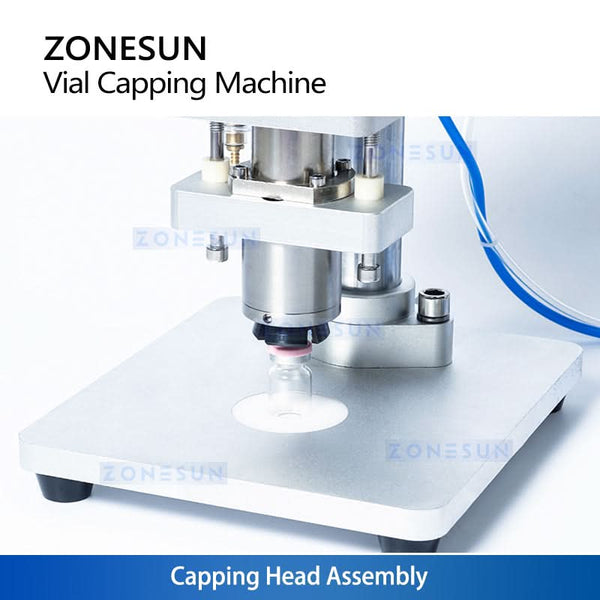 Zonesun ZS-YG08B 13/20mm Pneumatic Aluminum Plastic Penicillin Bottle Capping Machine