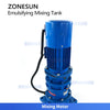 ZONESUN ZS-EM2 Stainless Steel Emulsifying Mixing Tank with Operating Platform for Cosmetics & Food
