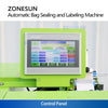 Zonesun ZS-TB103 Courier Bag Sealing Machine with Shipping Label Application