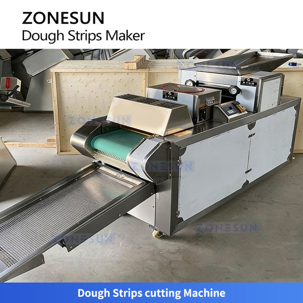 ZONESUN ZS-DSPL1 Fried Dough Snacks Production Line Small Scale Chin Chin Crouton Making Machine Mixer Fryer Seasoning Machine