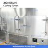 ZONESUN ZS-CT3 Industrial Cooling Tunnel Machine with Reciprocating Conveyor System for Chocolate Candle Wax Candy Paste