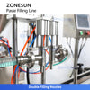ZONESUN ZS-FAL180C8 Automatic Paste Filling, Capping Labeling Machine Production Line