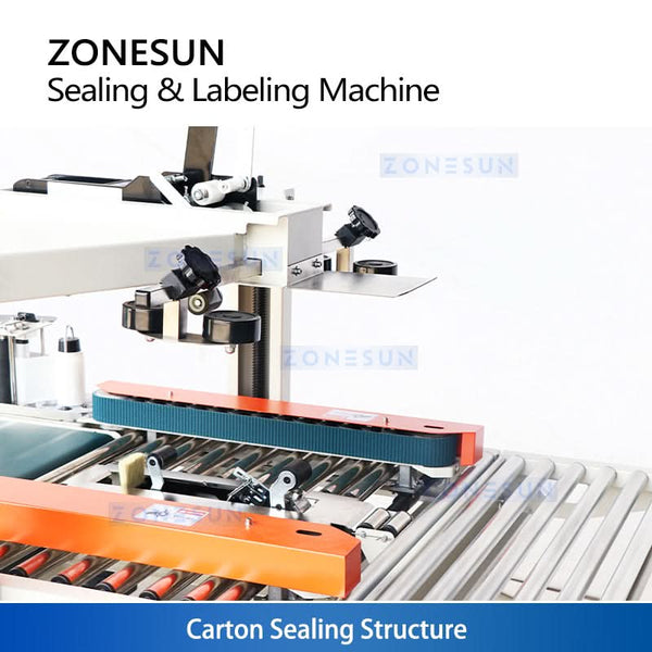 ZONESUN ZS-FKC4650S Automatic Carton Sealing and Labeling Machine
