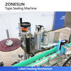 ZONESUN ZS-202F Round Box Top Edge Sealing Machine Wrap-around Taping & Labeling Machine