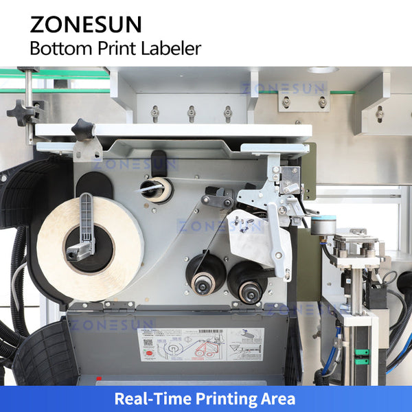 ZONESUN ZS-512F Real-Time Bottom Print and Apply Labeling Machine RFID Labeling Machine