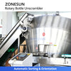 ZONESUN ZS-ULP18 Automatic Rotary Bottle Unscrambler Bottle Sorting and Orienting