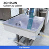 ZONESUN ZS-TB5C Automatic Top Surface Labeling Machine for Gallon Water Caps with Cap Sorting System