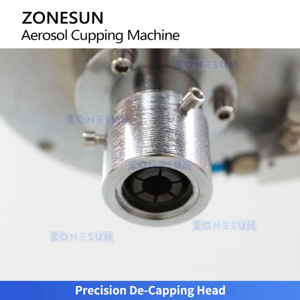 ZONESUN ZS-BG25Q Manual Aerosol Can Cap Remover Decapping Machine