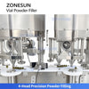 ZONESUN ZS-FAL12YF Automatic 4-Head Vial Powder Filling 12-Head Capping Packaging Line