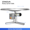 ZONESUN ZS-LP1200L Stainless Steel Rotary Turntable Accumulation Table for Pouch