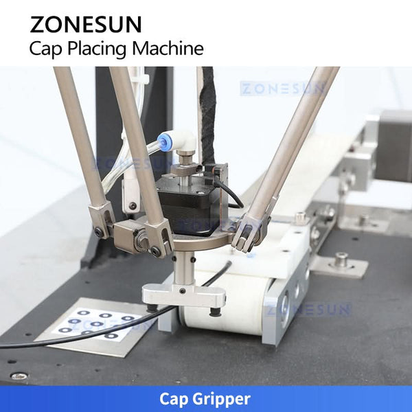 ZONESUN ZS-PG10 Automatic Vision Guided Capping Machine Robotic Pick and Place Bottle Capping System