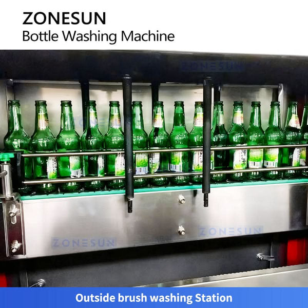 ZONESUN ZS-WB15 Automatic Beer Bottle Washing Machine Industrial Glass Cleaner