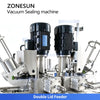 ZONESUN ZS-AFK120 Automatic Vacuum Can Seamer Machine for Milk Powder Packaging Line