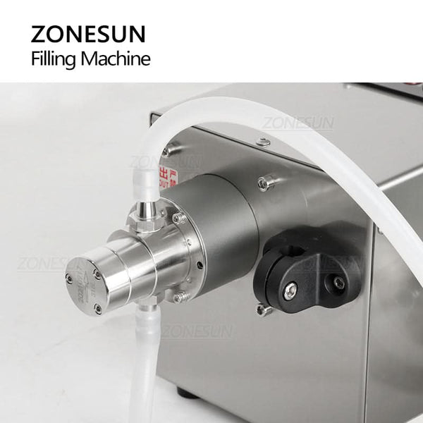 ZONESUN ZS-MPYT600 Automatic Magnetic Pump Liquid Filling Machine With Small Conveyor