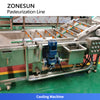 ZONESUN ZS-PM3 Automatic Continuous Water Bath Pasteurizer for Juices Jelly Yogurt Pouches