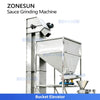 ZONESUN ZS-YM80 Industrial Colloid Mill with Automatic Screw Elevator for Peanut Butter Chili Tahini