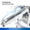 ZONESUN ZS-ASPM4 4 Heads Automatic Spout Pouch Filling and Capping Machine with Magnetic Pump
