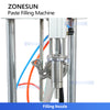ZONESUN ZS-GY1C Pneumatic Automatic Paste Filling Machine With Conveyor