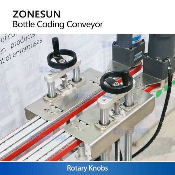 ZONESUN ZS-JP1 Bottle Clamping Conveyor for Inkjet Printing Integration