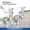 ZONESUN ZS-YTFS2 Automatic Pneumatic Liquid Filling Machine with Dual Nozzles