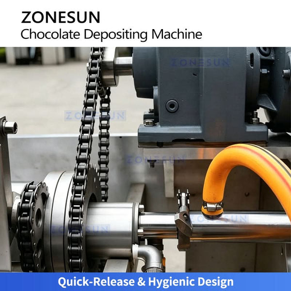 ZONESUN ZS-DJ400 Automatic Chocolate Depositing Machine Professional Confectionery