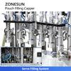 ZONESUN ZS-AFC12M Rotary Spouted Pouch Filling and Capping Machine Piston Filling